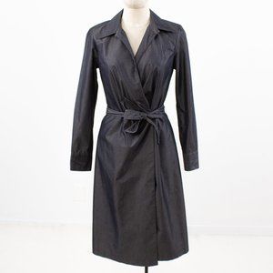 Banana Republic 6 Italian Chambray Midi Wrap Dress